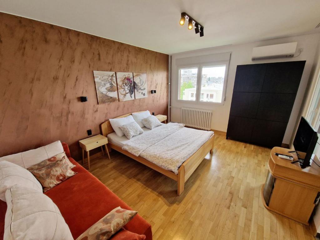 Postel nebo postele na pokoji v ubytování Apartment Nena
