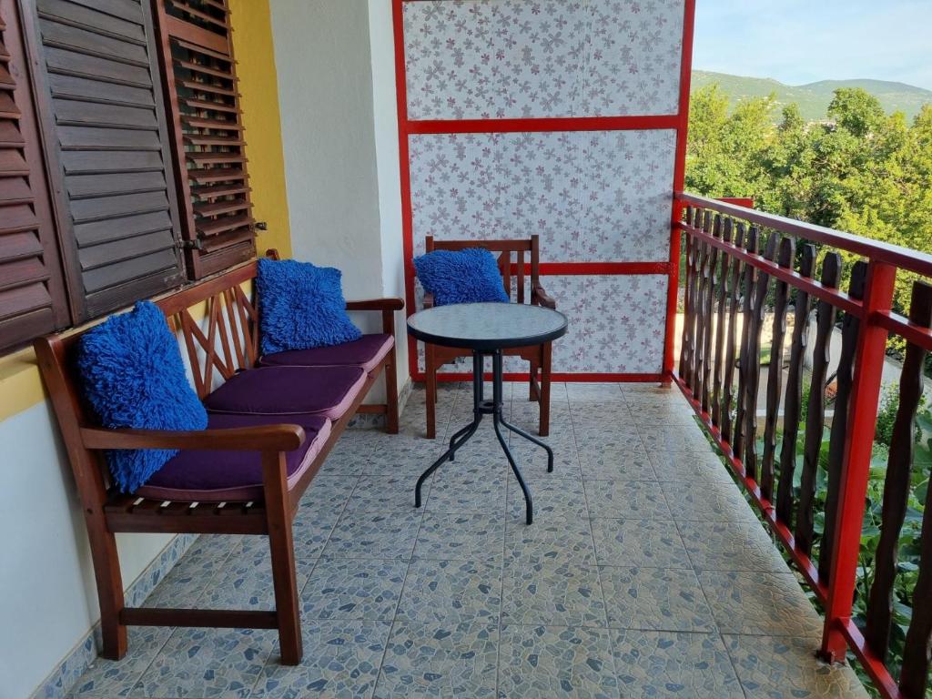 Balkón nebo terasa v ubytování Apartman Mataija