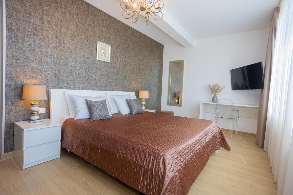 Posteľ alebo postele v izbe v ubytovaní Villa Lumani ** Luxury residence near Split **