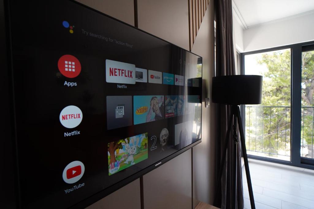 TV a/nebo společenská místnost v ubytování Solis Apartments Bol