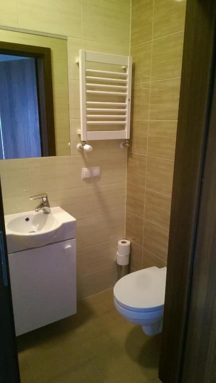 Koupelna v ubytování Hotel E7
