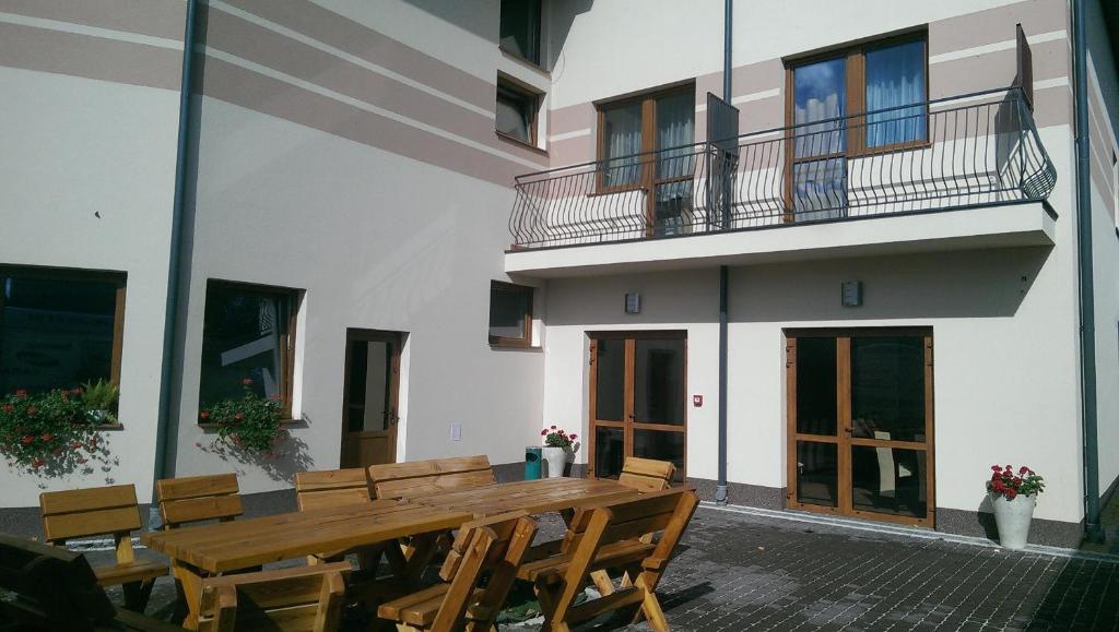 Balkón nebo terasa v ubytování Hotel E7