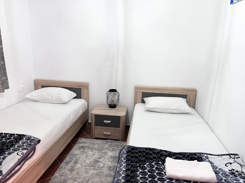Postel nebo postele na pokoji v ubytování Sophia's home