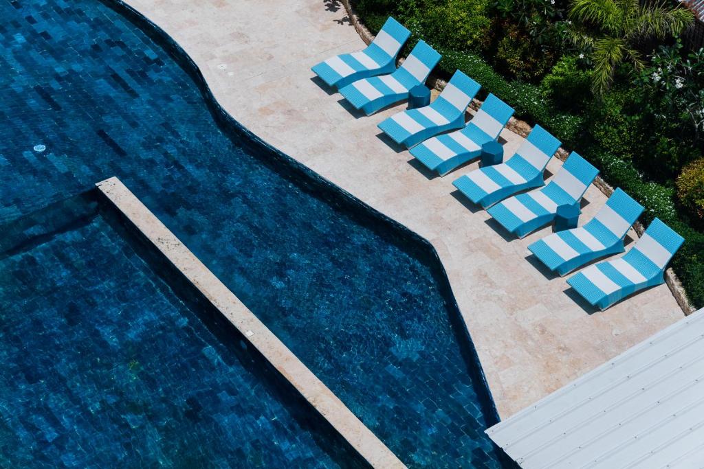 Bazén v ubytování Solea Coast Resort Panglao nebo v jeho okolí