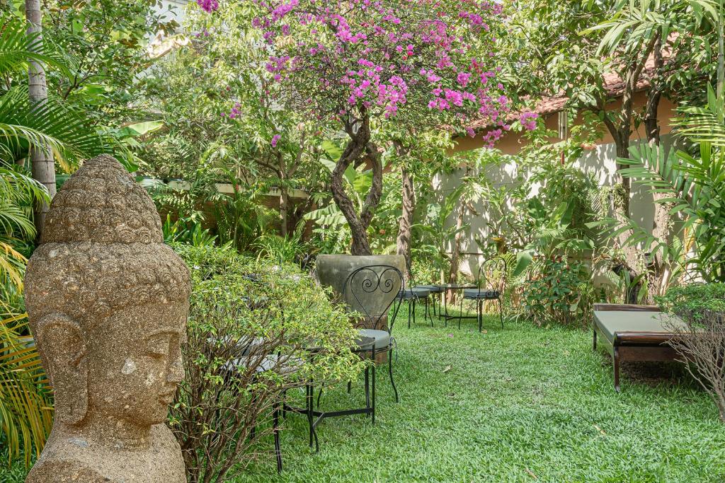 Zahrada ubytování La Bastide de Caro