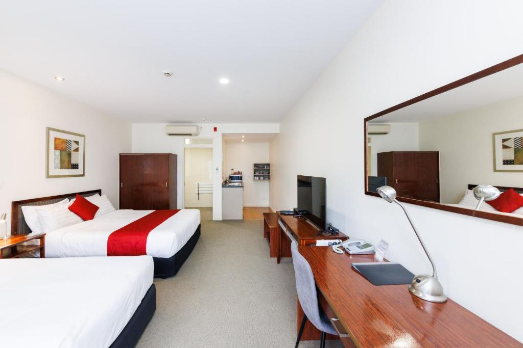 TV o dispositivi per l'intrattenimento presso Fitzherbert Regency Motor Lodge