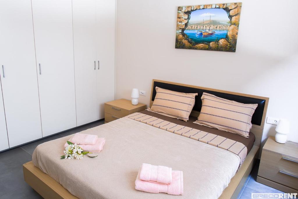 Postel nebo postele na pokoji v ubytování Villa Andrea