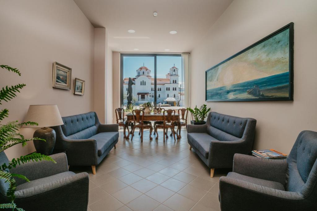 Posezení v ubytování Hotel Alkyon