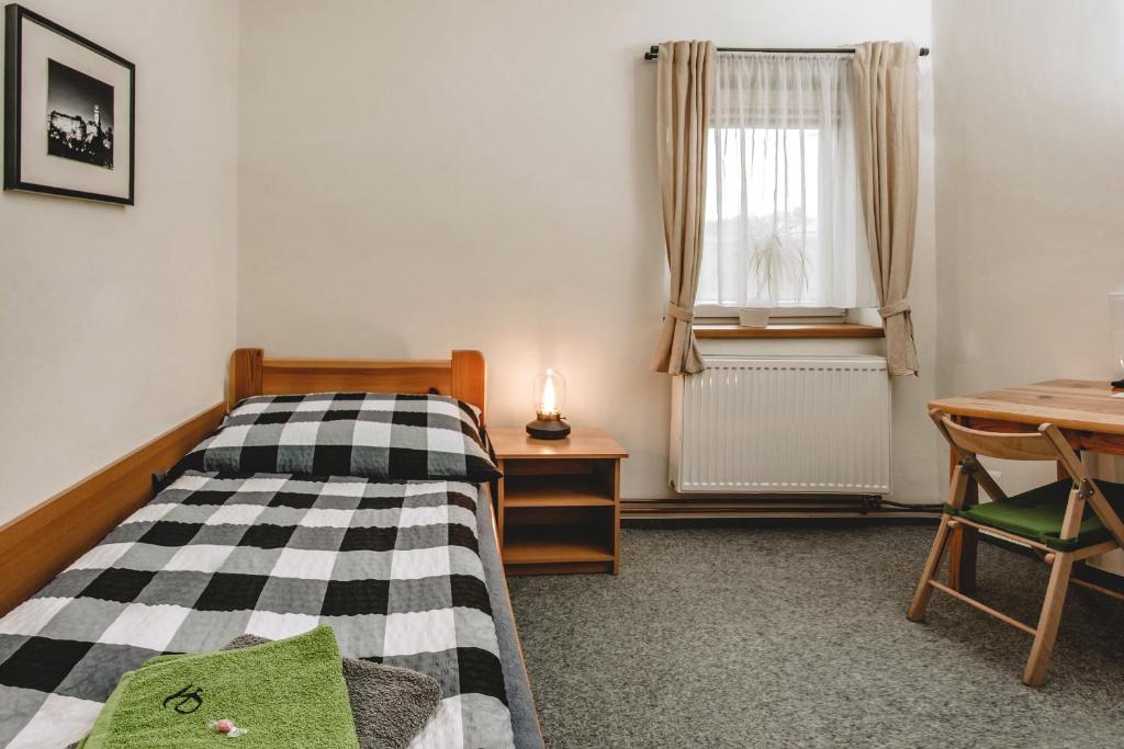 Postel nebo postele na pokoji v ubytování Pension Franko