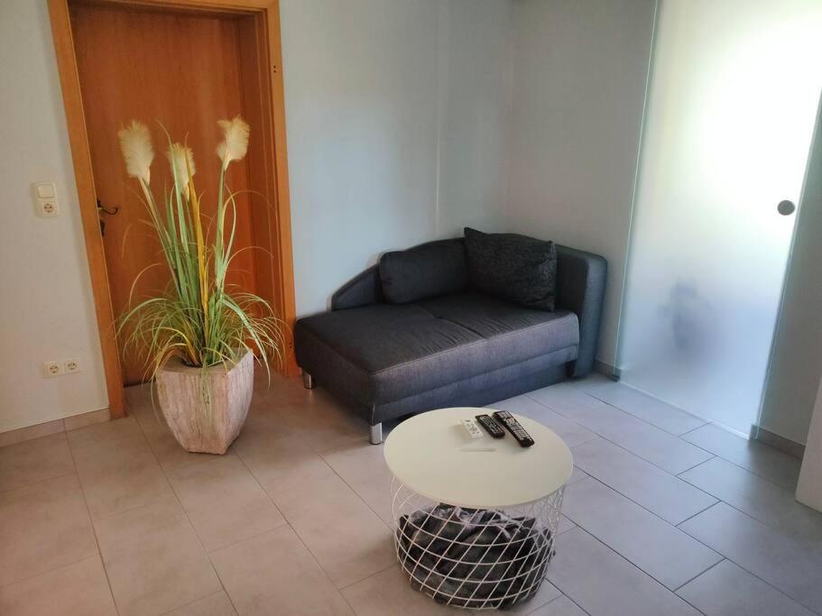 Posezení v ubytování Ferienwohnung in Leckwitz bei Nünchritz Wacker, Elbradweg