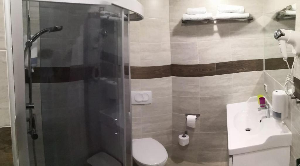 Koupelna v ubytování euroHOTEL Primorsko