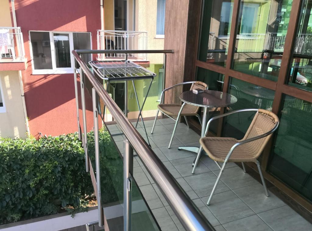 Balkón nebo terasa v ubytování euroHOTEL Primorsko