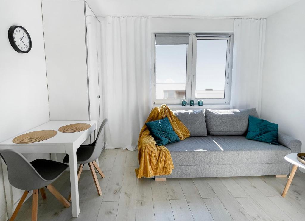 Posedenie v ubytovaní Przytulny apartament 500m od morza.