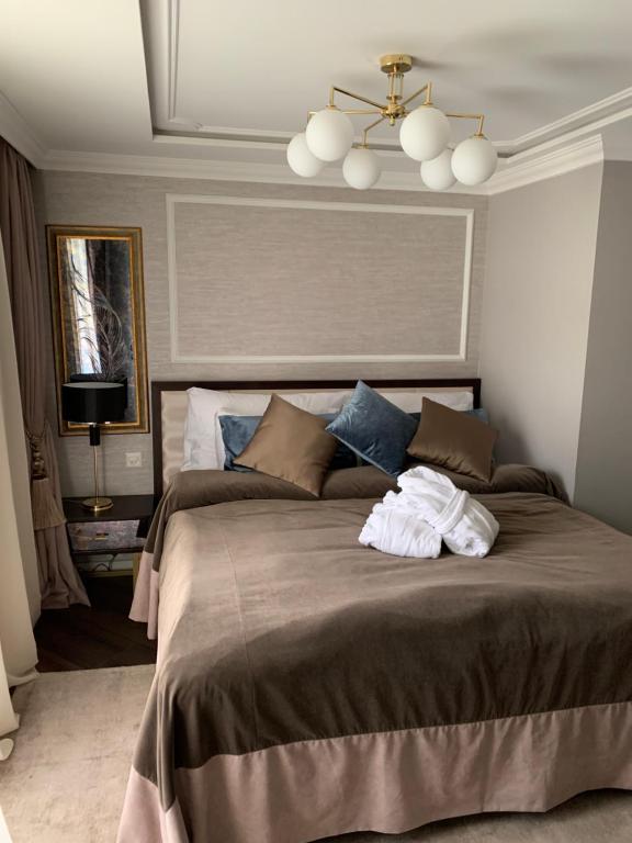 Llit o llits en una habitació de Boutique Hotel Himmelrich