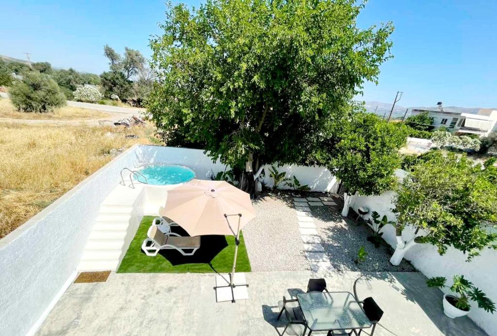 Zahrada ubytování Heraklion Gortyn Phaistos House