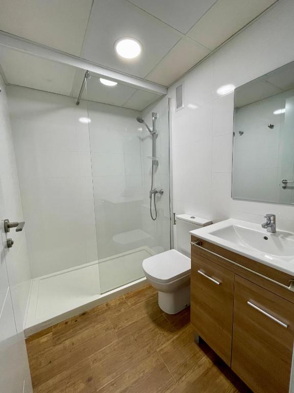 Koupelna v ubytování Apartamentos Dubamar Playa
