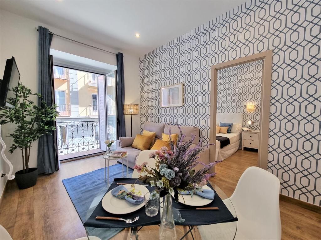Posezení v ubytování APARTAMENTOS SAN ANDRES