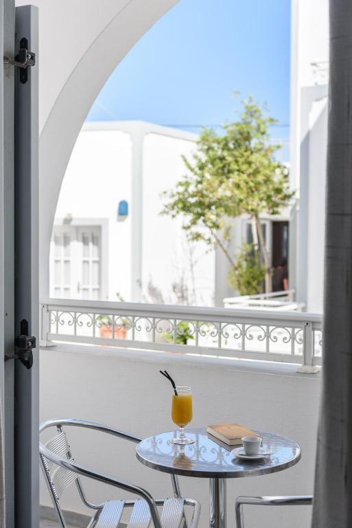 Balkón nebo terasa v ubytování Glaros Hotel