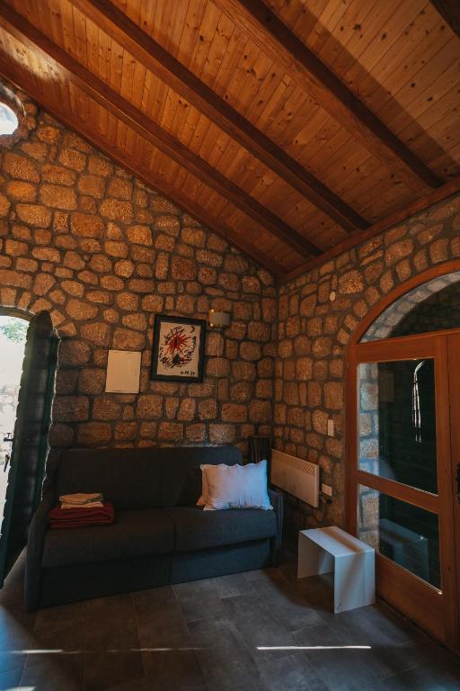 Posezení v ubytování River huts Zrmanja