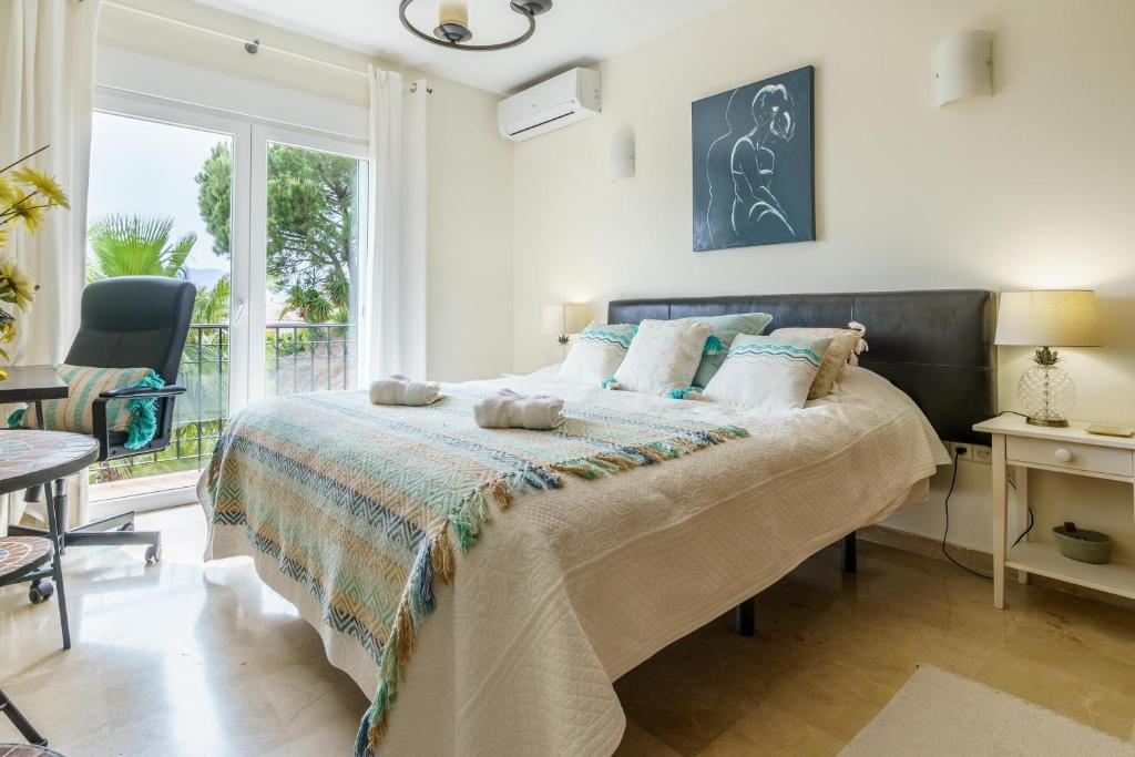 Posteľ alebo postele v izbe v ubytovaní Villa Mirador de Valtocado