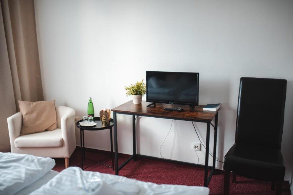 TV a/nebo společenská místnost v ubytování Wellness hotel Lucia