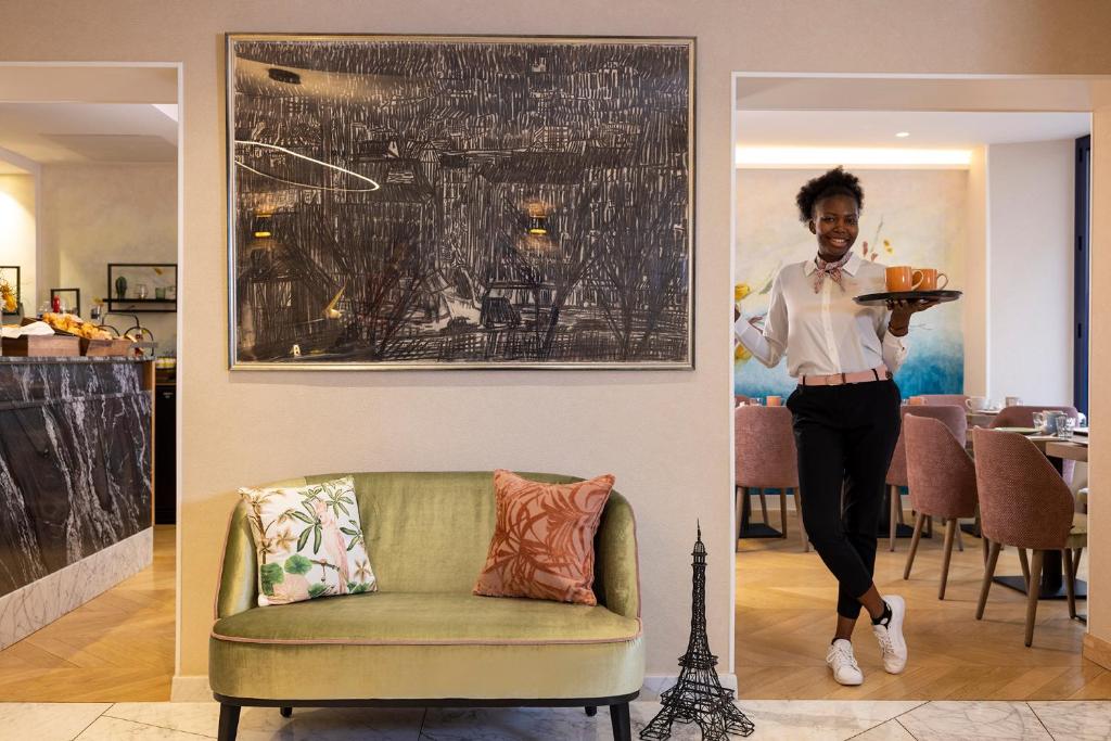 Hôtel des Arts Montmartre - Resim 11