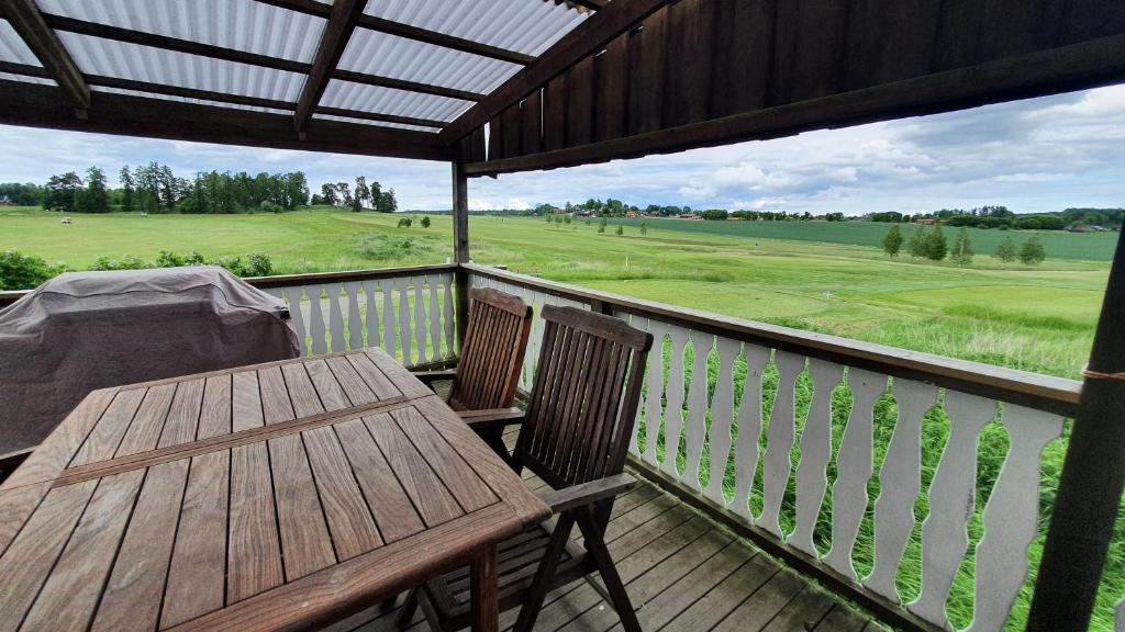 Balkón nebo terasa v ubytování Kiladalens Golf & Lodge