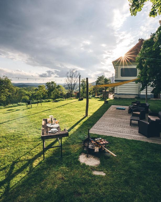 Zahrada ubytování Villa Waldhaus