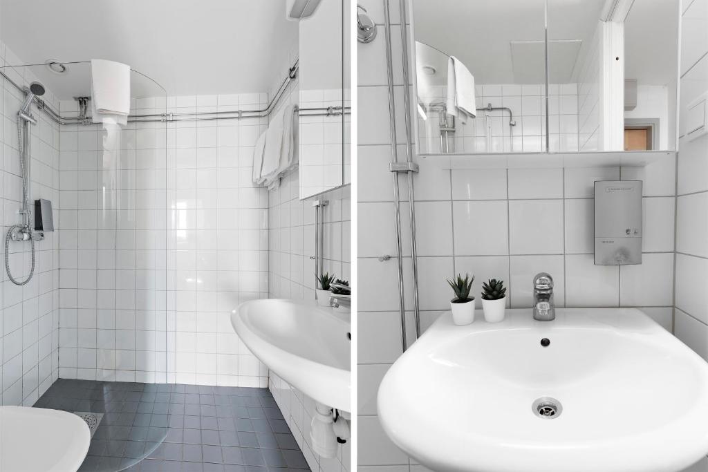 Koupelna v ubytování Forenom Aparthotel Stockholm Alvik