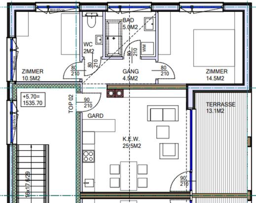 Půdorys ubytování Vergalda Apartments
