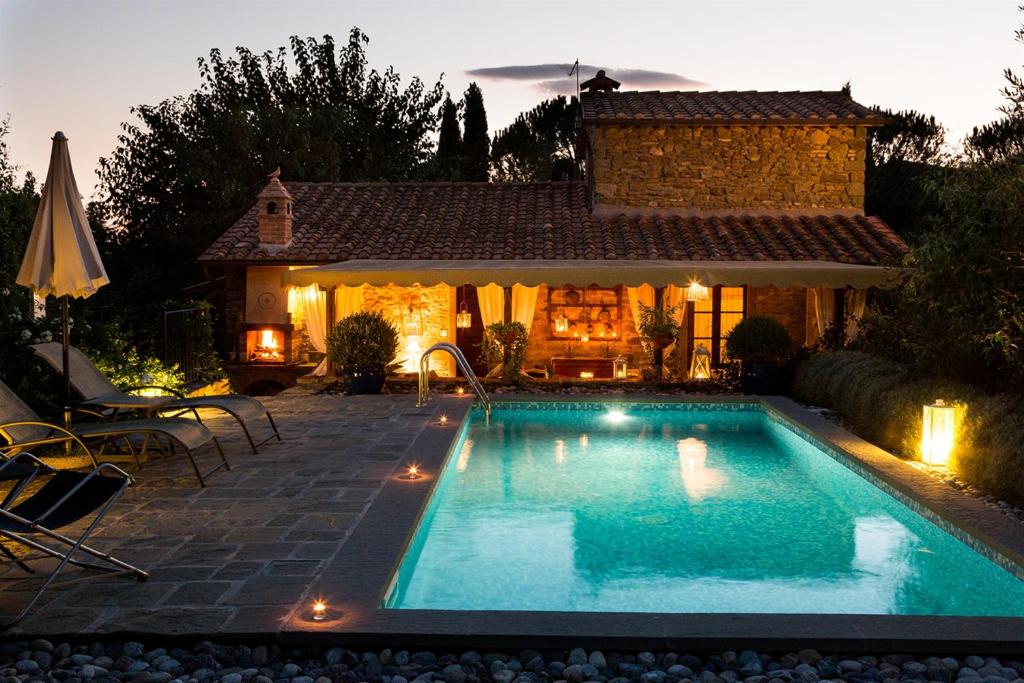 The swimming pool at or close to LA CAPANNINA 2&2, Emma Villas