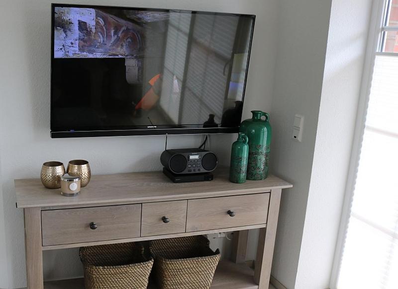 TV a/nebo společenská místnost v ubytování Dina am Siel