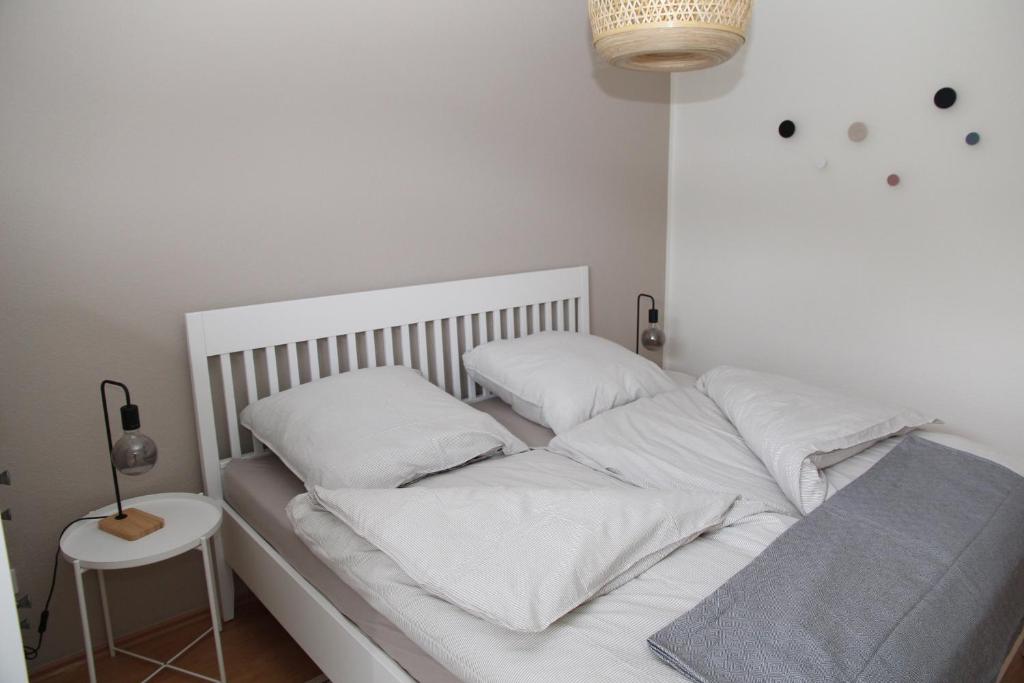Postel nebo postele na pokoji v ubytování Biene