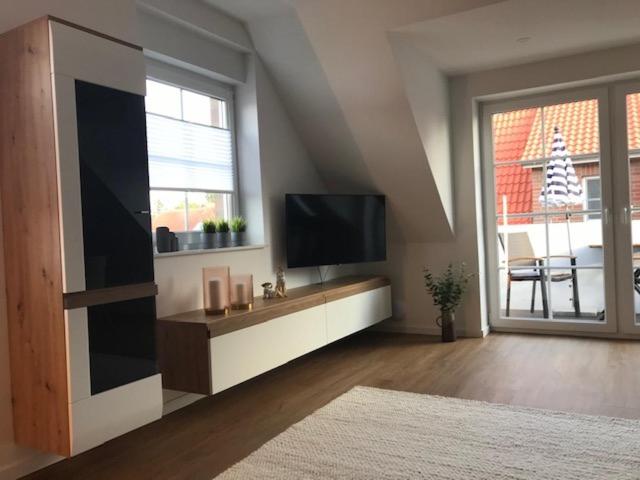 TV a/nebo společenská místnost v ubytování Mühlenblick