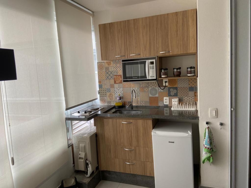 Seja Paulista Residence - 阳台的四倍房间