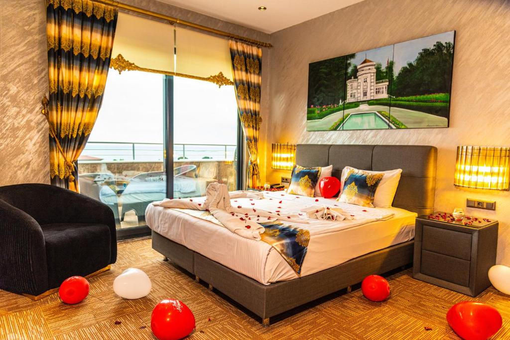 Aselia Hotel Trabzon - Chambre King Ottomane – Vue Mer Avec Balcon