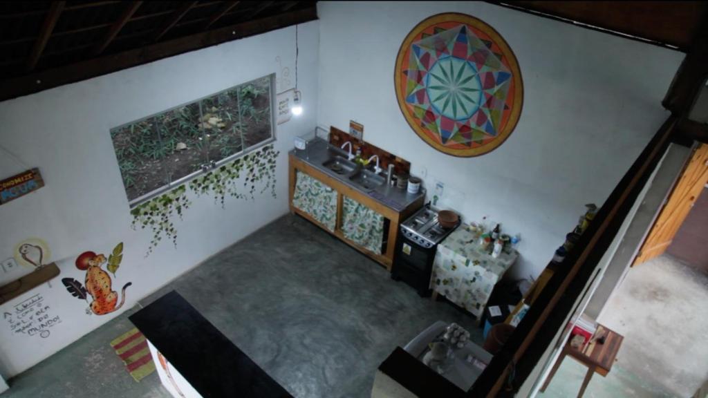 Posezení v ubytování Kombi Hostel Camping