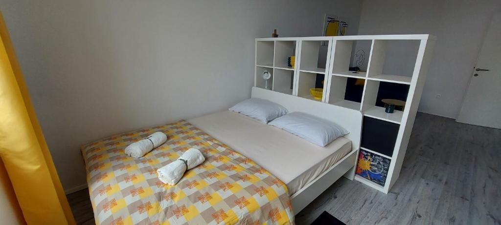 Posteľ alebo postele v izbe v ubytovaní River67 - Apartment in Rijeka