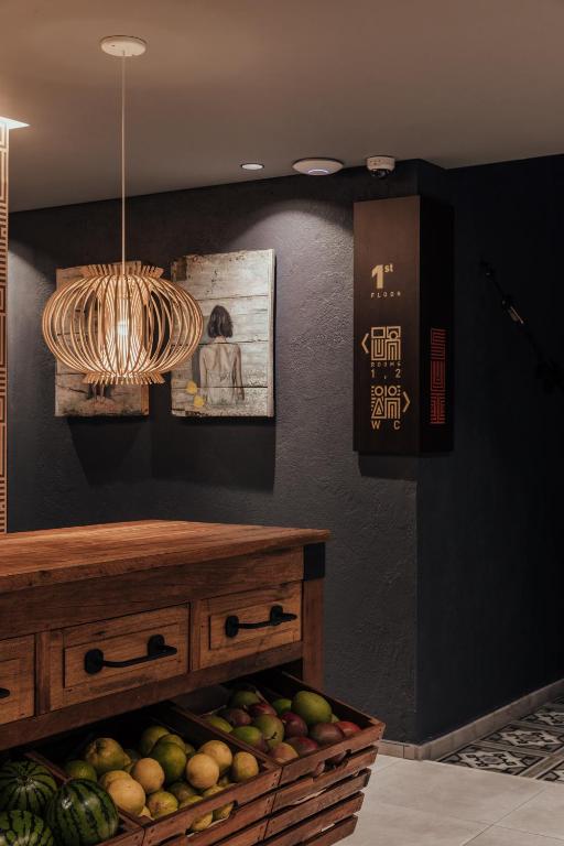 Kuchyň nebo kuchyňský kout v ubytování Sui Boutique Hotel