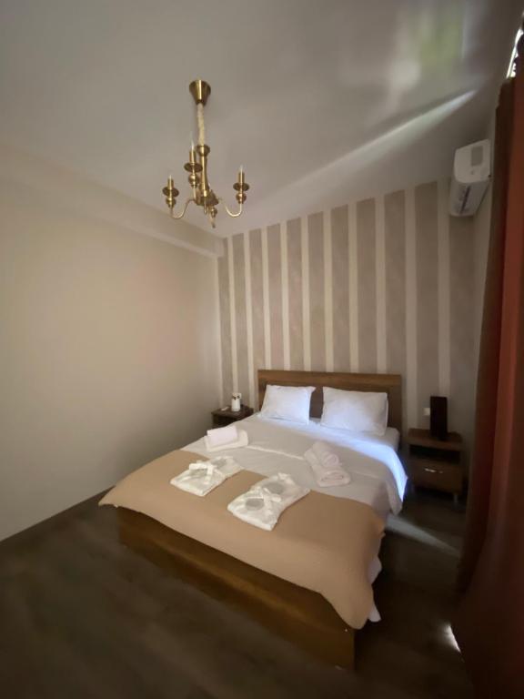 Postel nebo postele na pokoji v ubytování Borjomi Central
