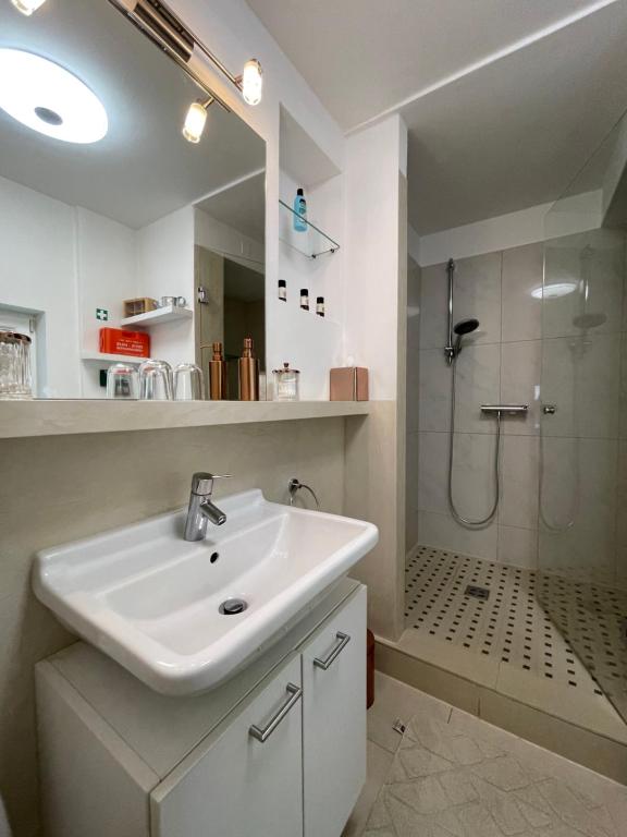 Kúpeľňa v ubytovaní Seewohnung Lucia - mit Seezugang