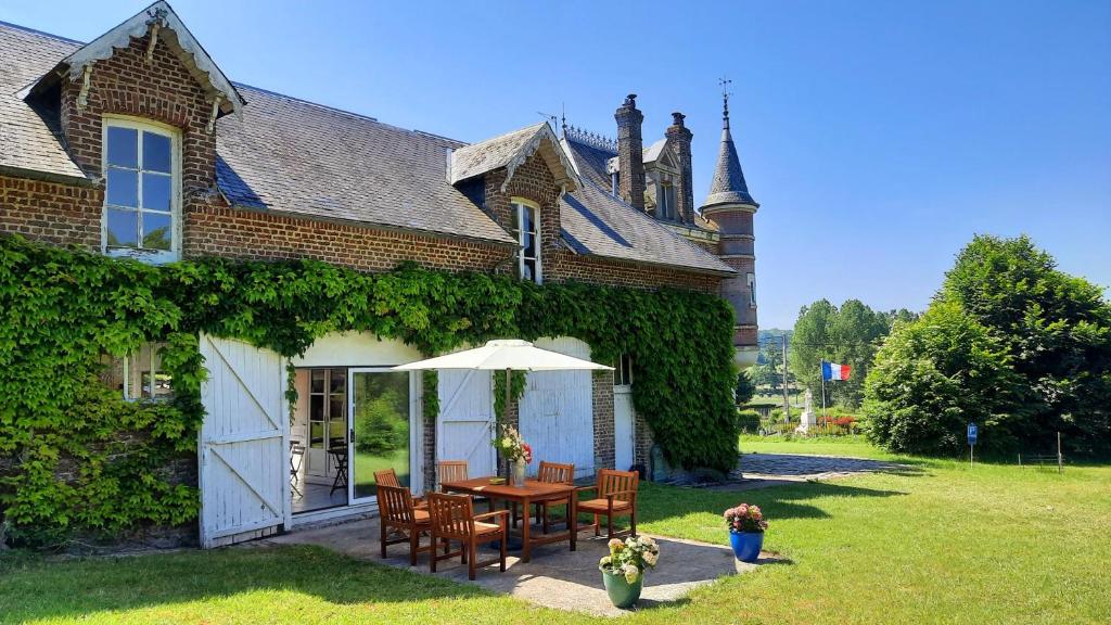 Zahrada ubytování Château Machiel