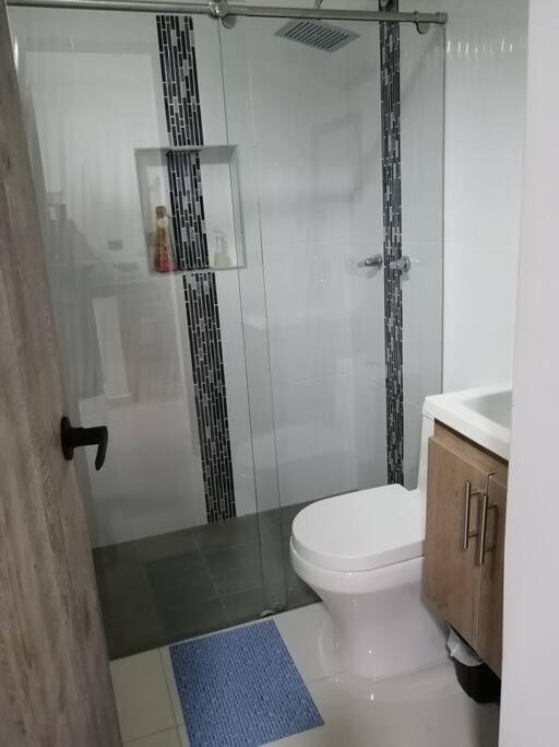 Koupelna v ubytování Super apartamento en la mejor ubicacion de Cartago