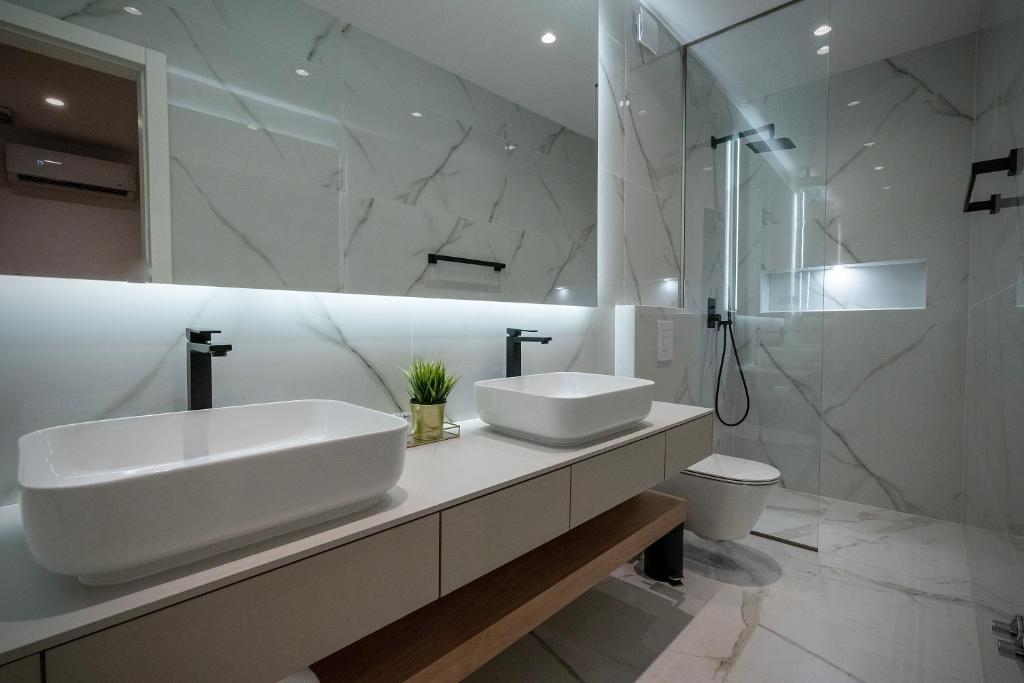 Kúpeľňa v ubytovaní Amélie Luxury Rooms