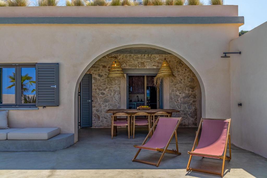 Patio alebo iná vonkajšia časť ubytovania Kaliva Residence