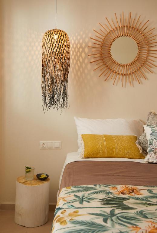 Posteľ alebo postele v izbe v ubytovaní Spiliada Boutique Studios