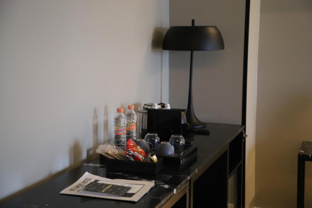 Kuchyň nebo kuchyňský kout v ubytování Bellwort Hotel