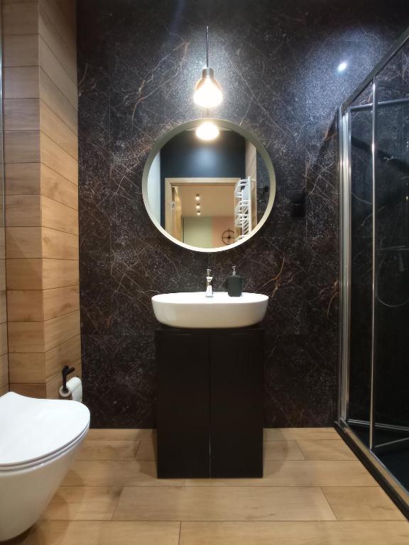 Kúpeľňa v ubytovaní Apartament Agat - AZW Gdańsk