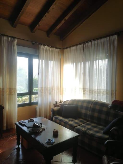 Posezení v ubytování La casa azul de Lua Un lugar mágico