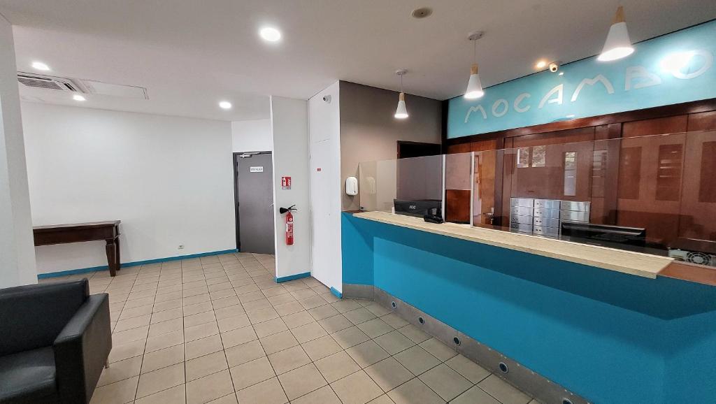 Kuchyň nebo kuchyňský kout v ubytování Auberge du MOCAMBO